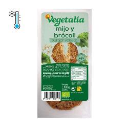 VEGETALIA-FRESCO VEGEBURGUER MIJO Y BROCOLI 2x80 Grs. BIO
