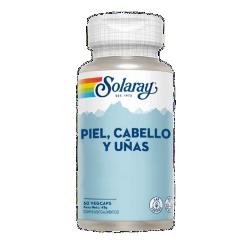 SOLARAY-PIEL, CABELLO Y UÑAS 60 Caps. Veg.