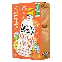 CUPPER-INFUSION FRIA LIMON, JENGIBRE Y CURCUMA 10 BOLSAS BIO