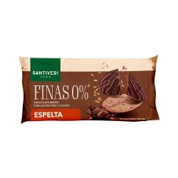 GALLETA FINA ESPELTA BAÑADA CHOCOLATE NEGRO 90 Grs.