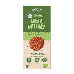 TOOBIO - COOKIES VEGANAS AVENA AVELLANA 140 Grs.