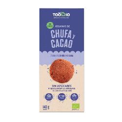 TOOBIO - COOKIES VEGANAS CHUFA CACAO 140 Grs.