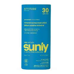 ATTITUDE-SOLAR PLASTIC FREE BABY KIDS STICK SPF30 100% MINERAL (SIN FRAGANCIA) 60 Grs. - BIO