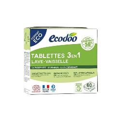 ECODOO-LAVAVAJILLAS MAQUINA TABLETAS 3 EN 1 60X12 Grs.