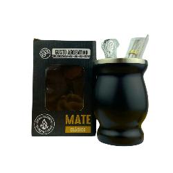 CALABAZA MATE CLASICO NEGRO MATE