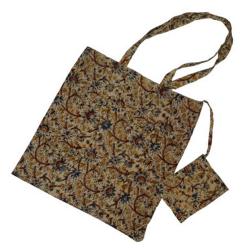 ALTERNATIVA-BOLSA ALGODON KALAMKARI BRISA 40x40 Cm. INDIA