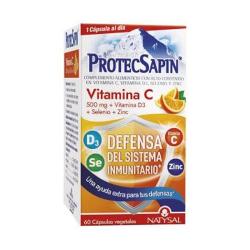 PROTECSAPIN VITAMINA C 500 mg +D3+ SELENIO+Zn. 60 Cáps