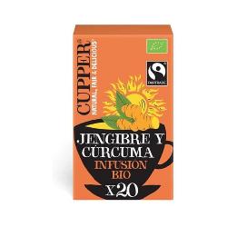 CUPPER-INFUSION JENGIBRE Y CURCUMA 20 BOLSAS BIO