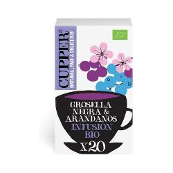 CUPPER-INFUSION GROSELLA NEGRA Y ARANDANOS 20 BOLSAS BIO