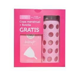 IRISCUP PACK (COPA MENSTRUAL+BOTELLA) - PEQUEÑA ROSA