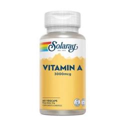 SOLARAY-VITAMINA A 3000 UI 60 Caps.