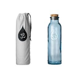 OM WATER GRATITUDE BOTELLA DE VIDRIO RECICLADO MINI 500 Ml. TAPON CORCHO