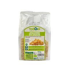 TOOBIO - GOMINOLAS DE JENGIBRE DADOS CON AZUCAR 200 Gr.