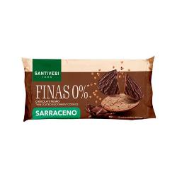 GALLETA FINA SARRACENO 0% BAÑADA CHOCOLATE NEGRO 90 Grs.