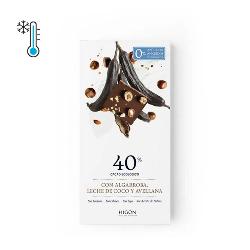 HIGON - FRESCO - TABLETA CACAO, ALGARROBA, LECHE COCO Y AVELLANAS 70 Grs. S/G S/A - BIO