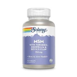 SOLARAY-MSM TURMERIC BOSWEL (DEVILS´S CLAW) - 90 VCaps.
