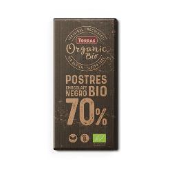 TORRAS-CHOCOLATE COBERTURA POSTRES 70% CACAO S/G 170 Grs. BIO