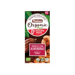 TORRAS-CHOCOLATE NEGRO 62% CON ALMENDRAS S/A S/G 100 Grs. BIO
