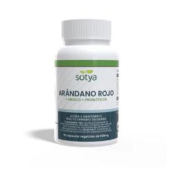 SOTYA-ARANDANO ROJO + HIBISCO+ PROBIOTICOS 690 Mg 90 Caps.