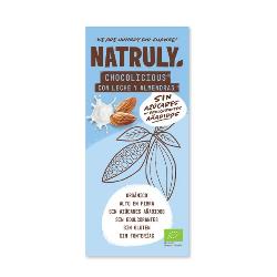 NATRULY - TABLETA COCHO 52% LECHE ALMENDRA BIO 85 Gr.