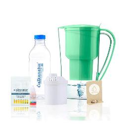 ALKANATUR-JARRA AGUA DROPS+BOTELLA+INDICADOR PH+TIRAS REACTIVAS - VERDE