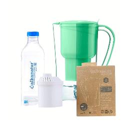 ALKANATUR-JARRA AGUA DROPS + FILTRO + BOTELLA - VERDE