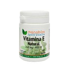 MANABIOS - VITAMINA E NATURAL 268 Mg. 400UI 60 Perlas