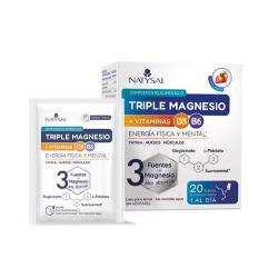 TRIPLE MAGNESIO + VITAMINAS D3+B6 60 Caps.