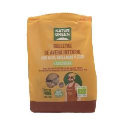 GALLETAS AVENA INTEGRAL MIJO, AVELLANAS Y COCO BIO 140 Grs.