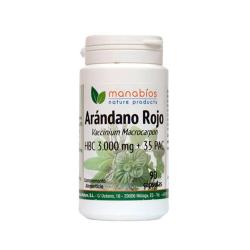 MANABIOS - ARANDANO ROJO 90 Caps. Veg 4.200 Mg HBC