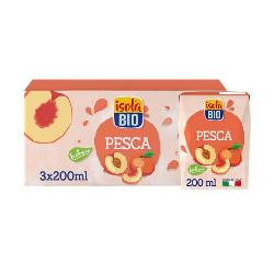 ISOLA-ZUMO MELOCOTÓN BIO PACK 3X200 ML