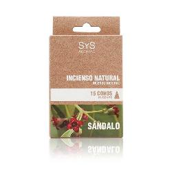  INCIENSO NATURAL 15 CONOS SANDALO