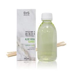  RECAMBIO MIKADO 200 ML + PALOS ALOE VERA-BAMBU