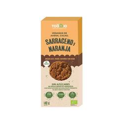 TOOBIO - COOKIES VEGANAS SARRACENO Y NARANJA 140 Grs.