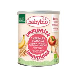 BABYBIO-PAPILLA CEREALES 2 FRUTAS 220 Grs.