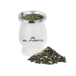 CALABAZA MATE ACERO INOX. BLANCO