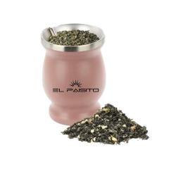 CALABAZA MATE ACERO INOX. ROSA
