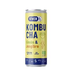 VIVER-KOMBUCHA JENGIBRE LIMON LATA 250 ML - BIO