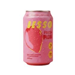BESSO-REFRESCO PREBIOTICO FRESA PASION LATA 330 ML