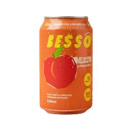 BESSO-REFRESCO PREBIOTICO MELOCOTON LATA 330 ML