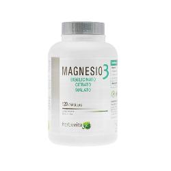 MAGNESIO3 120 Caps BISGLICINATO, CITRATO Y MALATO