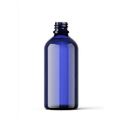 FRASCO DE VIDRIO AZUL 100 ML (DIN 18)