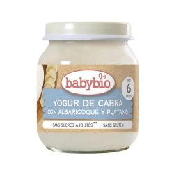 BABYBIO-POTITO YOGUR ALBARICOQUE PLATANO (CABRA) 130 Grs.