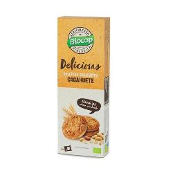 GALLETA DELICIOSAS CRUJIENTE DE CACAHUETE 125 Grs. BIO