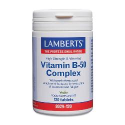 LAMBERT - COMPLEJO VITMAMINAS B-50 120 TABS.