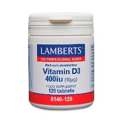 LAMBERT - VITAMINA D3 400 UI 10 Mcg 120 TABL.