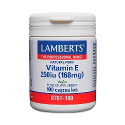 LAMBERT - VITAMINA E NATURAL 250 U.I. 100 Caps.