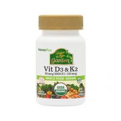 NATURE'S PLUS - GARDEN VITAMINA D3 & K2 60 Caps.