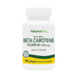 NATURE'S PLUS - NATURAL BETA CAROTENE 90 Perlas. (BETACAROTENO)