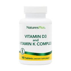 NATURE'S PLUS - VITAMINA D3 2500 UI+ K2 240 Mcg. 90 Comp.